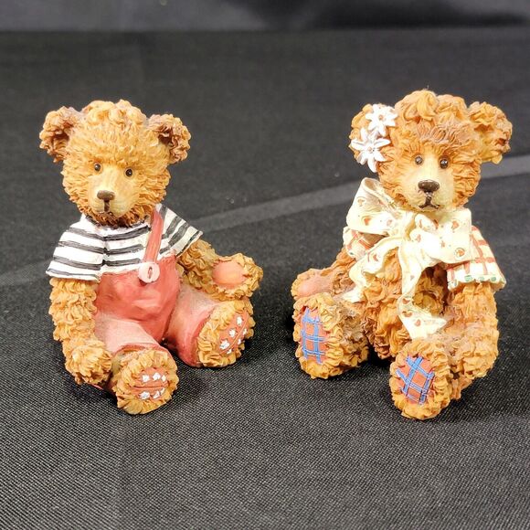 Vintage Little teddy bear figurines - Picture 1 of 6